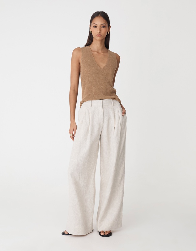 Forcast - Ami Wide Leg Linen Pants
