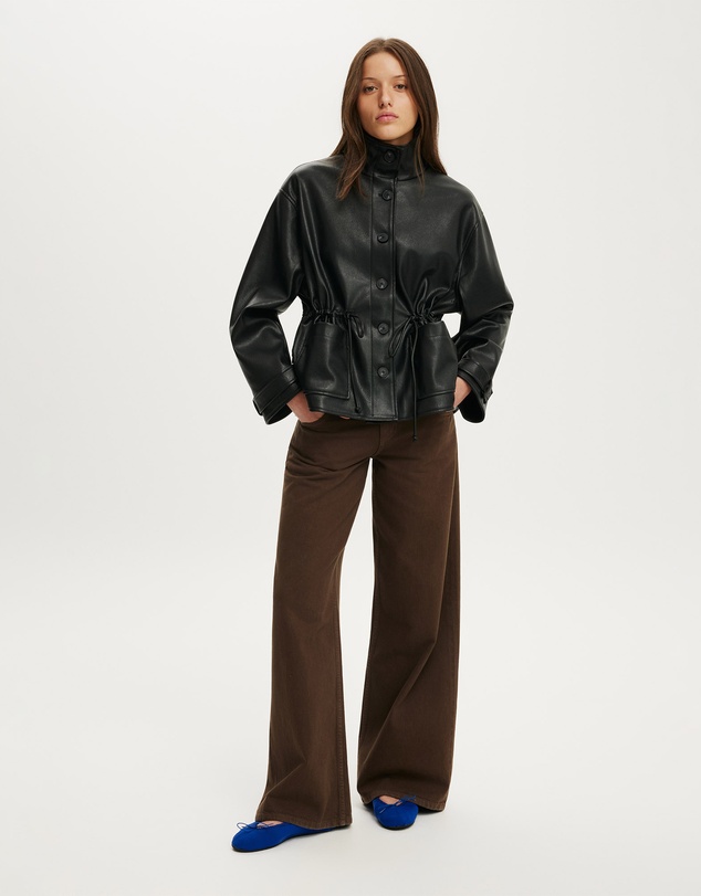 Cotton On - Eli Faux Leather Parka