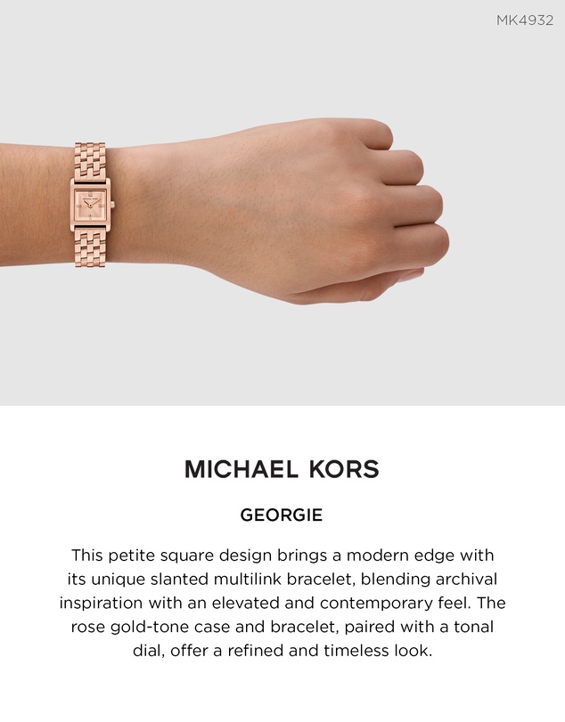 Michael Kors - Georgie Rose Gold Analogue Watch