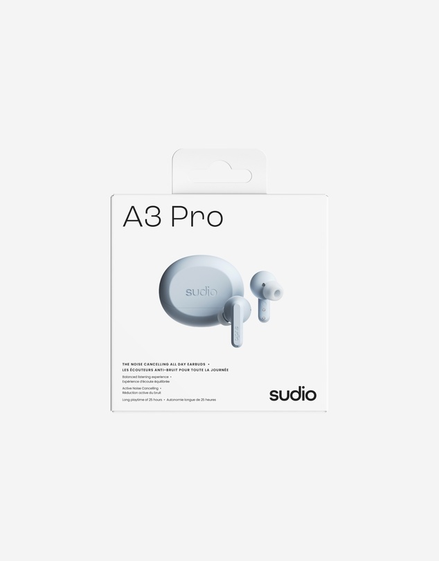 Sudio - A3 Pro - True Wireless Bluetooth 5.4 Headphones/Earbuds, Active Noise Cancelling
