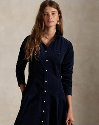 Polo Ralph Lauren - Cotton Corduroy A-Line Shirtdress