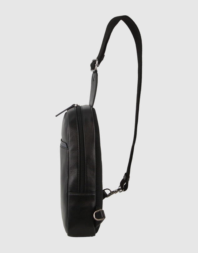 Pierre Cardin - Leather Cross-Body Bag with Shoulder Strap