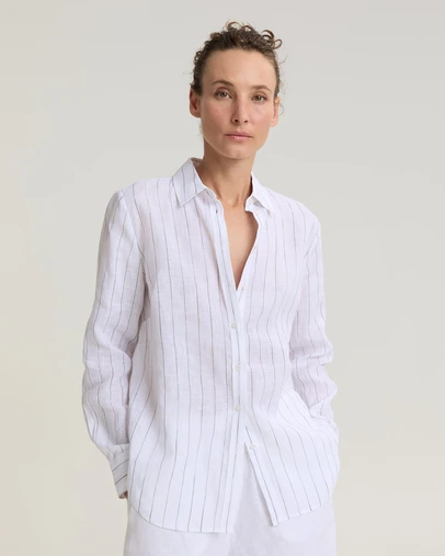 Sportscraft - Dahlia Stripe Linen Shirt