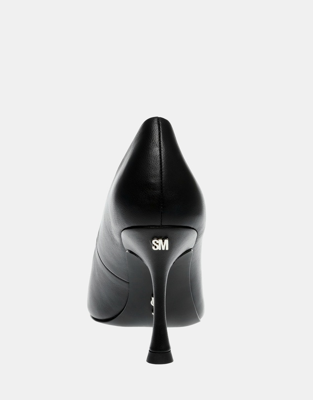Steve Madden - Can-Do Black Leather Heels