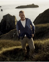 Seasalt - Seasalt Cornwall Blue Men's Goelann Cardigan
