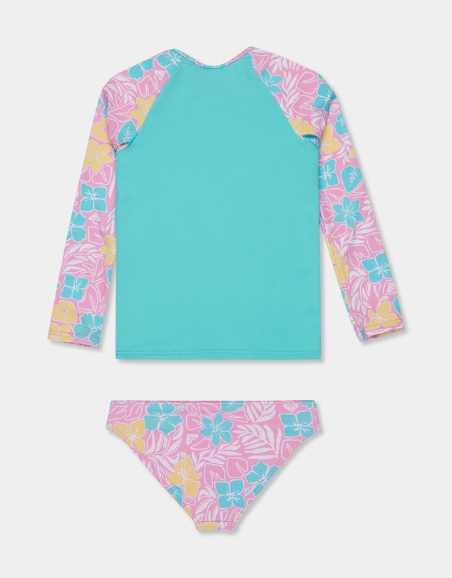 Roxy - Girls 2 to 7 Tropical Square Lycra One Piece Rash Vest