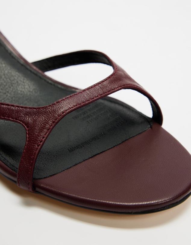 Atmos&Here - Aria Kitten Heel Strappy Leather Sandals