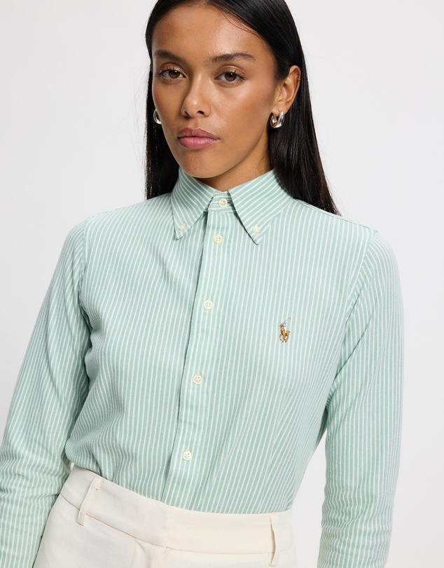 Polo Ralph Lauren - Striped Knit Oxford Cotton Shirt - ICONIC EXCLUSIVE