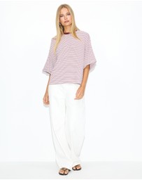 Dazie - Serve Stripe T-Shirt