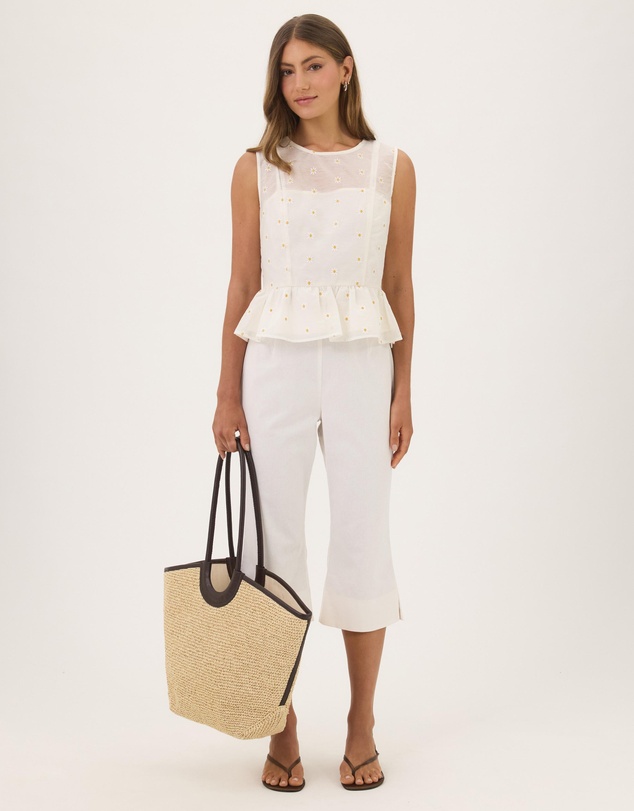 Atmos&Here - Lila Babydoll Floral Organza Top