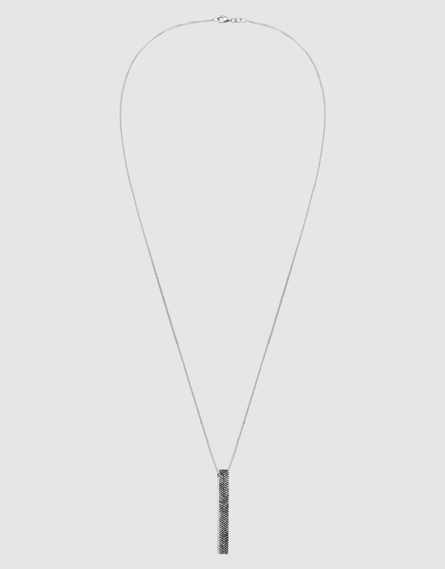 Kuzzoi - ICONIC EXCLUSIVE - Long Box Chain Necklace in Oxidised 925 Sterling Silver