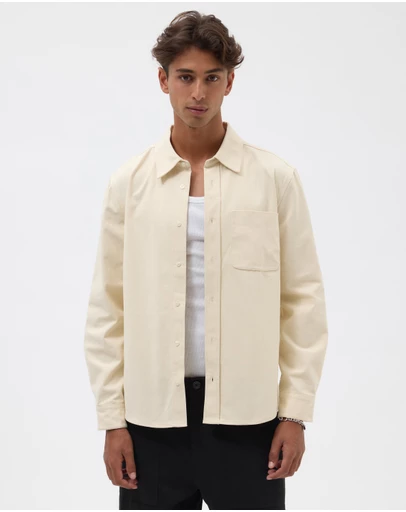 AERE - Brushed Organic Cotton Overshirt