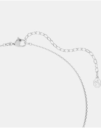 Swarovski - Symbolica Pendant, Round Cut, Pav, Horseshoe, Blue, Rhodium Plated