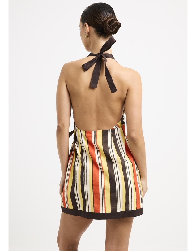 Subtitled - Abilene Halter Wrap Mini Dress