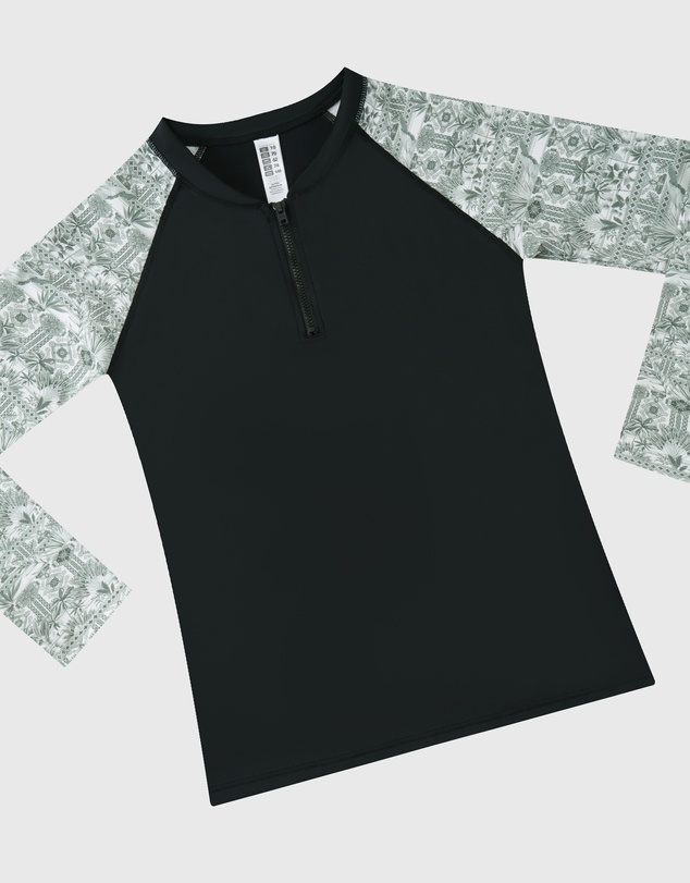Aqua Blu Kids - Evergreen Long Sleeve Rash Vest - Teen