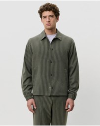 Les Deux - Pinstripe Coach Jacket