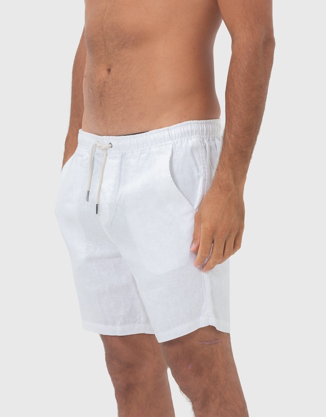 Coast Clothing - Linen Shorts- White