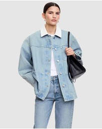 ARKET - Corduroy-Collar Denim Jacket