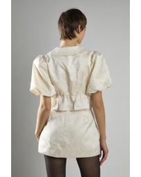 Glamorous - Cream Brocade A-Line Mini Skirt