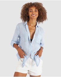 CAMIXA - Rina Striped Linen Shirt