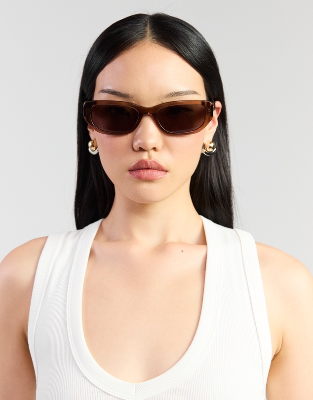 SABEN - Rory Sunglasses Sheer Brown