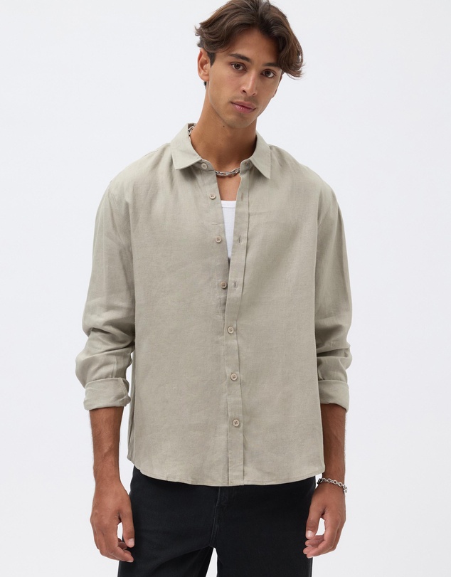 AERE - Euro Resort Linen LS Shirt