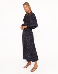 Petal & Pup - Tillie Long Sleeve Maxi Dress - Navy Tulip Floral