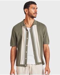 Academy Brand - Joey Stripe Knit Polo