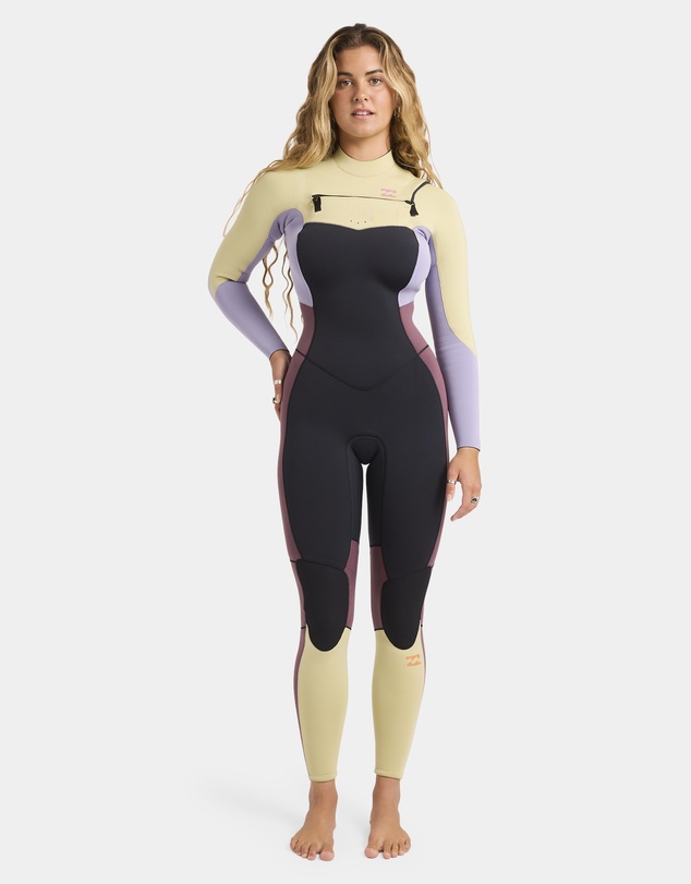 Billabong - Womens 3/2mm Synergy Natural Chest Zip Steamer Wetsuit