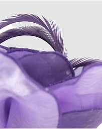 Max Alexander - Purple Lilac Organza Flower Fascinator