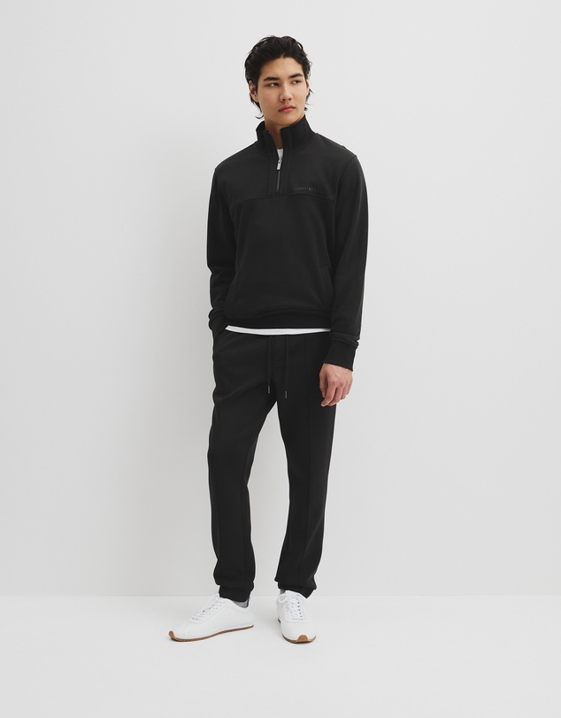 Country Road - Australian Cotton Modern Logo Half Zip Sweat