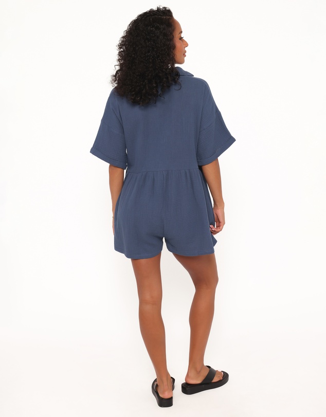 Petal & Pup - Winny Playsuit - Denim Blue