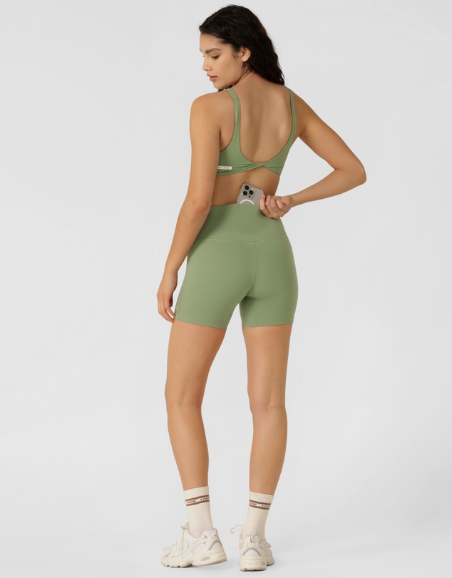 Lorna Jane - Lotus No Chafe Phone Pocket 12cm Bike Shorts