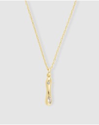 Wanderlust + Co - Alphabet Bubble Pendant Necklace - Letter I