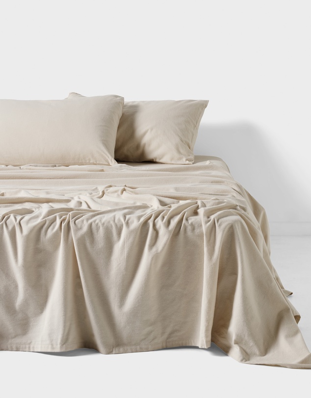 Linen House - Flannelette Plain-Dyed Sheet Set