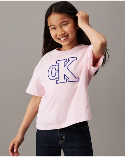 Calvin Klein Jeans - Girls Boxy Logo T-Shirt