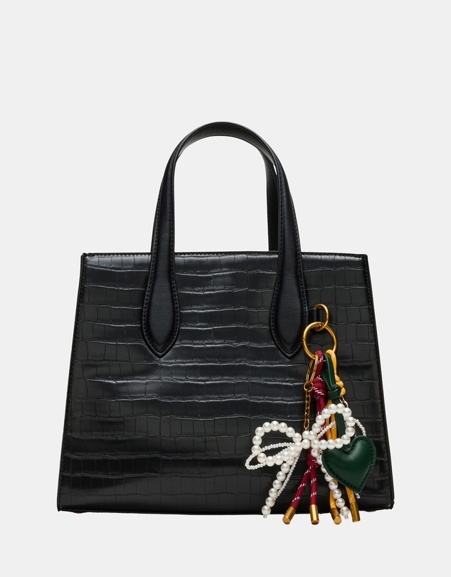 Steve Madden - BCalleb Black Croco Handbag