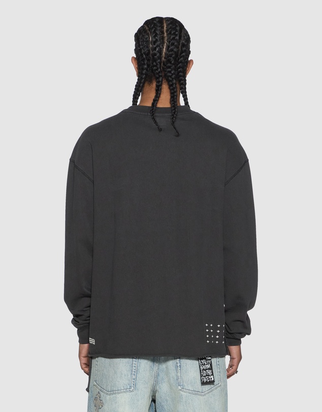 Ksubi - Laybel Ekcess LS Tee Washed Black