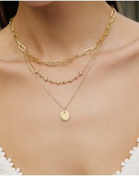 Ania Haie - Gold Sparkling Star Station Necklace