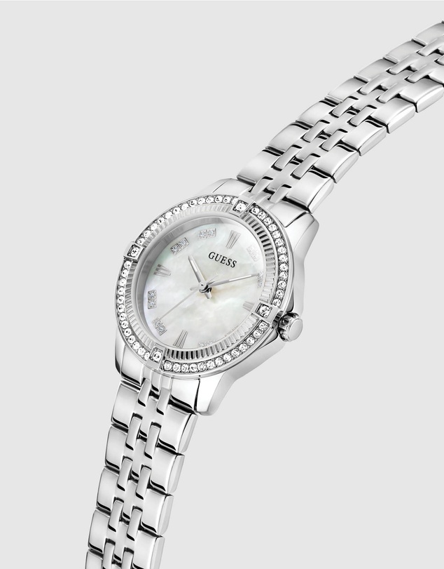 GUESS - GUESS Ladies Silver-Tone Analogue Watch