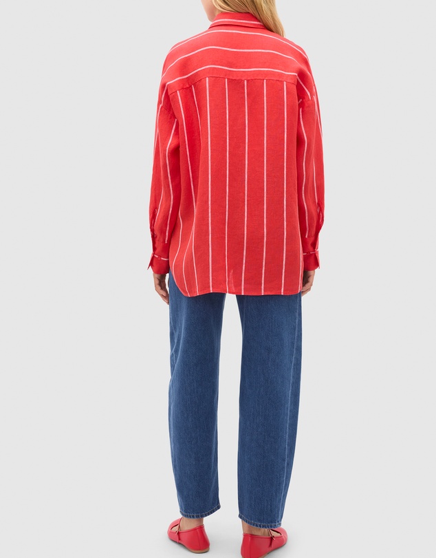 Seed Heritage - Stripe Linen Oversized Shirt