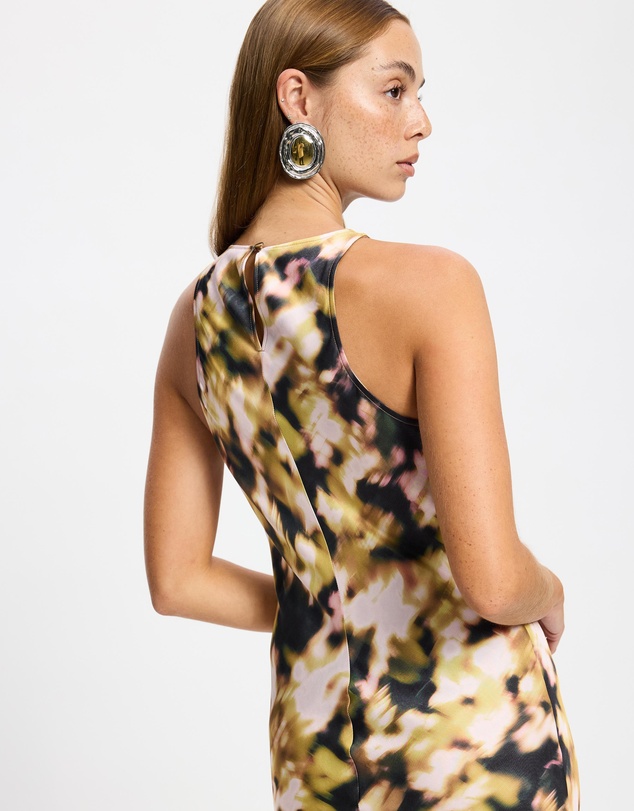 & Other Stories - Sleeveless Satin Midi Dress