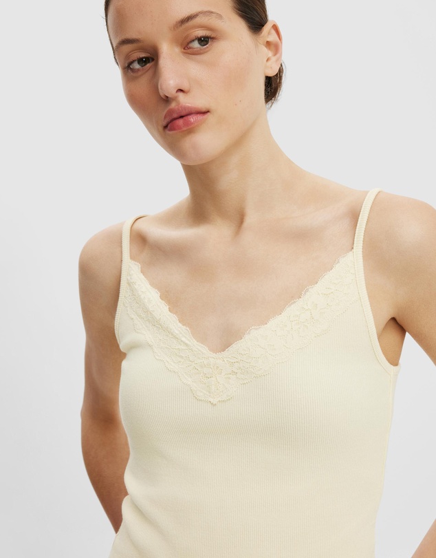 Cotton On - Lace Trim Longline Cami