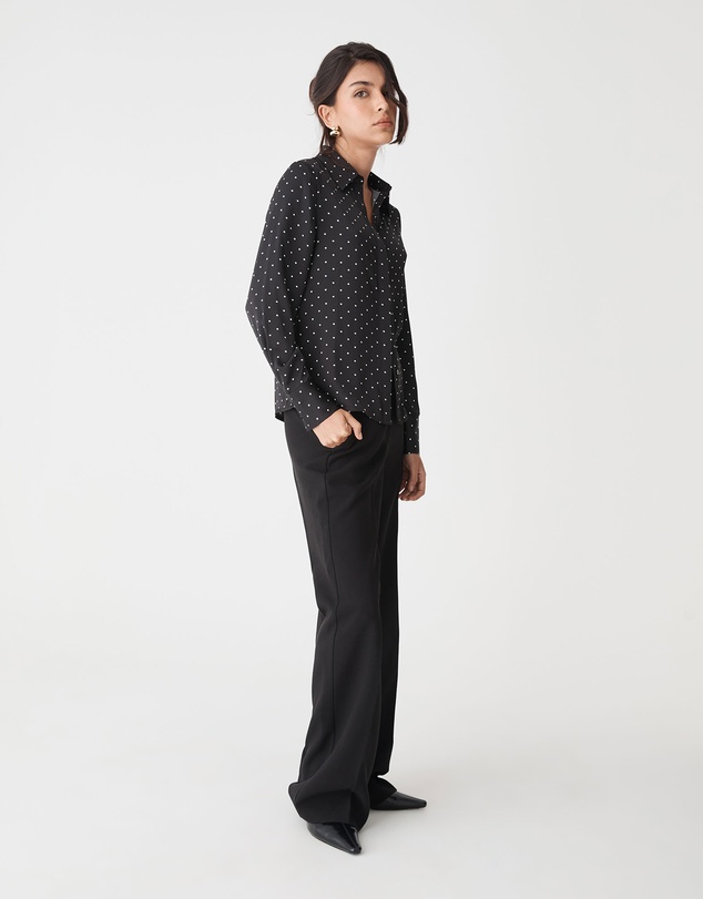 Forcast - Courtney Satin Spot Shirt