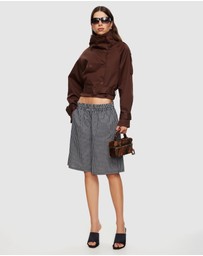 Lioness - Blanc Cropped Trench Coat