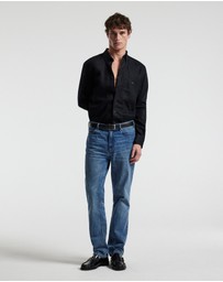 Calibre - Washed Linen Shirt Black