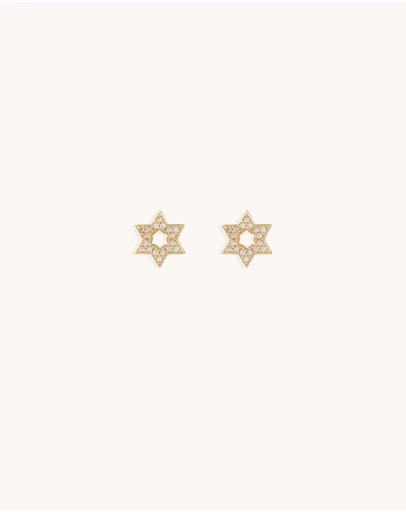 Bianc - CZ Star of David Stud