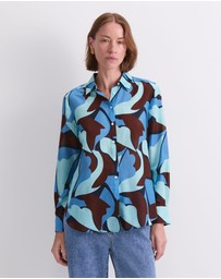 Sportscraft - Wave Print Long Sleeve Shirt