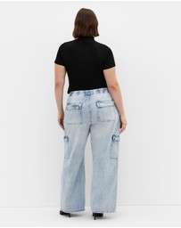 City Chic - Harley Fit Remi Wide Leg Cargo Jean