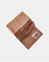 Fossil - Logan Brown RFID Flap Clutch